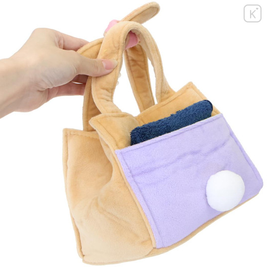Japan Looney Tunes Plush Die-Cut Mascot Handbag - Bunny Lola - 2