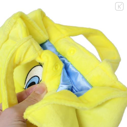 Japan Looney Tunes Plush Die-Cut Mascot Handbag - Tweety - 4