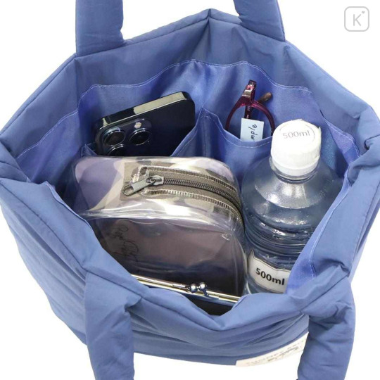 Japan Peanuts Mini Tote Bag - Snoopy : Brother Olaf Navy Mascot Carabiner - 3