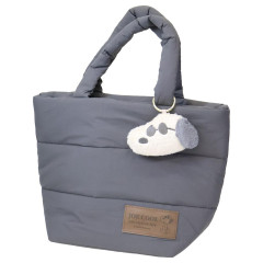 Japan Peanuts Mini Tote Bag - Snoopy : Joe Cool Grey Mascot Carabiner