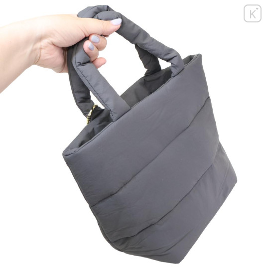 Japan Peanuts Mini Tote Bag - Snoopy : Joe Cool Grey Mascot Carabiner - 2