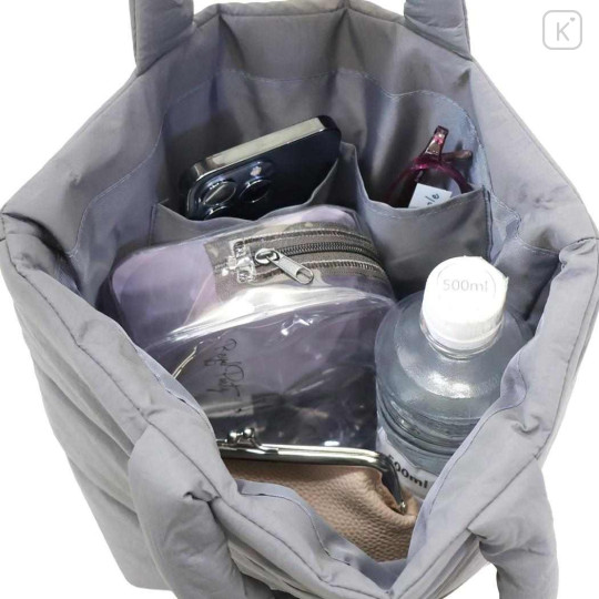 Japan Peanuts Mini Tote Bag - Snoopy : Joe Cool Grey Mascot Carabiner - 3