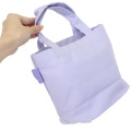 Japan Moomin Mini Tote Bag - Little My & Moomintroll : Snow Purple - 2