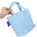 Japan Moomin Mini Tote Bag - Little My & Moomintroll : Snow Light Blue - 2