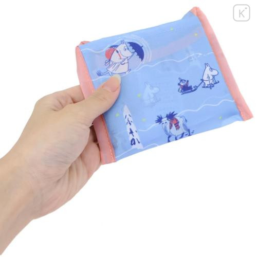Japan Moomin Eco Shopping Bag (S) - Little My & Moomintroll : Snow Light Blue - 4