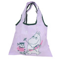 Japan Moomin Eco Shopping Bag (S) - Little My & Moomintroll : Snow Light Purple - 1