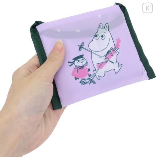 Japan Moomin Eco Shopping Bag (S) - Little My & Moomintroll : Snow Light Purple - 4