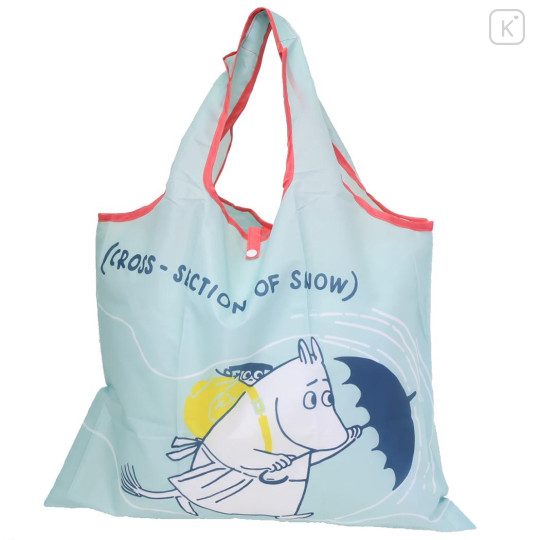 Japan Moomin Eco Shopping Bag - Moomintroll : Snow Mint - 1