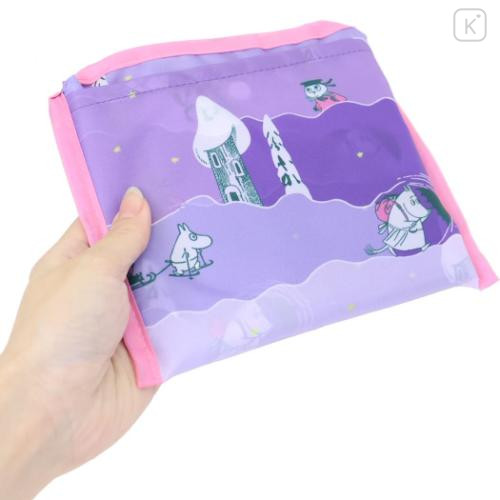 Japan Moomin Eco Shopping Bag - Little My & Moomintroll : Snow Purple - 5
