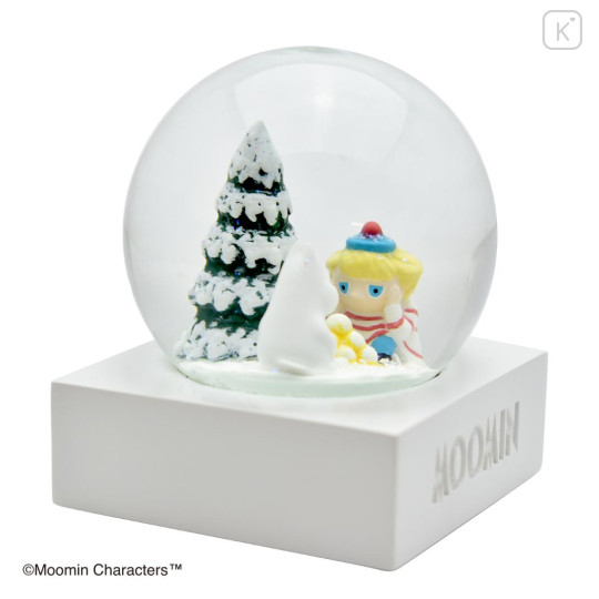 Japan Moomin Snow Globe (S) - Moomintroll : 80th Anniversary Too-Ticky Christmas Tree Snow - 2