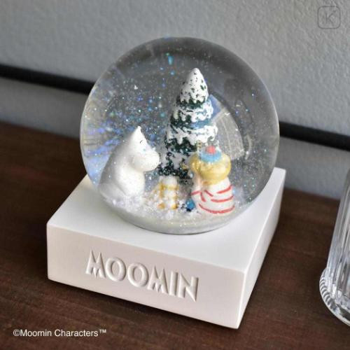 Japan Moomin Snow Globe (S) - Moomintroll : 80th Anniversary Too-Ticky Christmas Tree Snow - 5