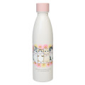 Japan Mofusand Insulated Stainless Steel Sparkling Water Bottle 530ml - Cat Flower Pink - 1