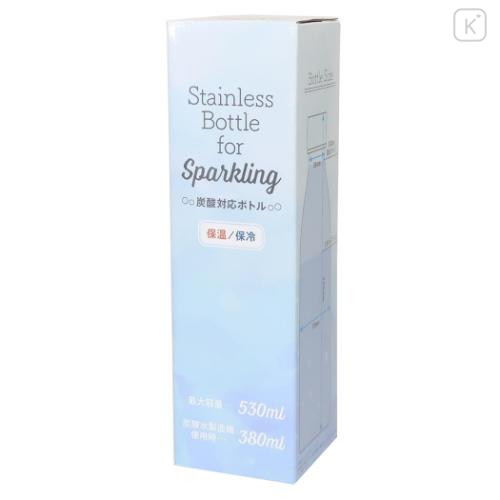 Japan Mofusand Insulated Stainless Steel Sparkling Water Bottle 530ml - Cat Camping - 4