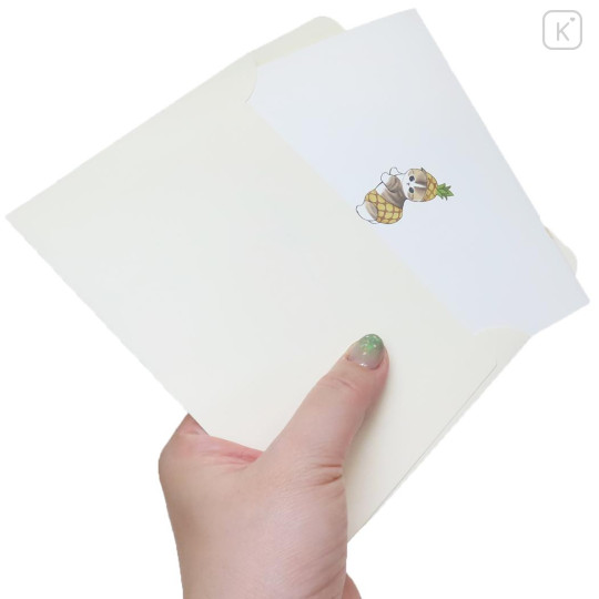 Japan Mofusand 3D Greeting Card - Fruit Cat Happy Summer Pineapple - 3