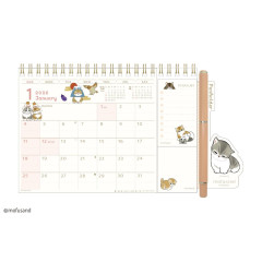 Japan Mofusand Desk Calendar & To Do List - 2026 Cat Illustration