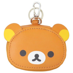 Japan San-X Mini Accessory Pouch with Carabiner - Rilakkuma : Face Bag Charm