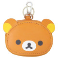 Japan San-X Mini Accessory Pouch with Carabiner - Rilakkuma : Face Bag Charm - 1