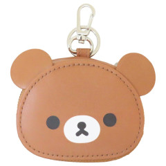 Japan San-X Mini Accessory Pouch with Carabiner - Chairoikoguma : Face Bag Charm