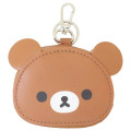 Japan San-X Mini Accessory Pouch with Carabiner - Chairoikoguma : Face Bag Charm - 1