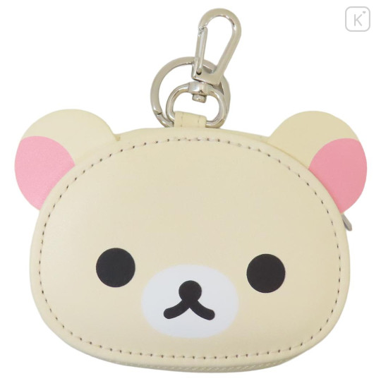 Japan San-X Mini Accessory Pouch with Carabiner - Korilakkuma : Face Bag Charm - 1