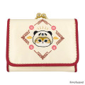 Japan Mofusand Compact Wallet - Panda Cat Nyan Ivory - 1