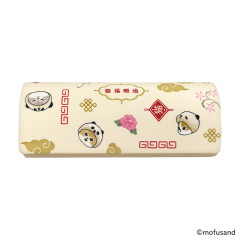 Japan Mofusand Glasses Case - Panda Cat Nyan Ivory