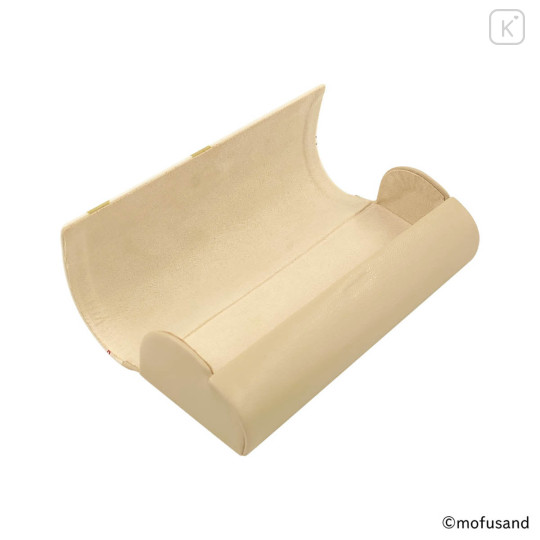Japan Mofusand Glasses Case - Panda Cat Nyan Ivory - 4