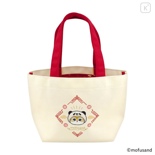 Japan Mofusand Tote Bag - Panda Cat Nyan Red - 1