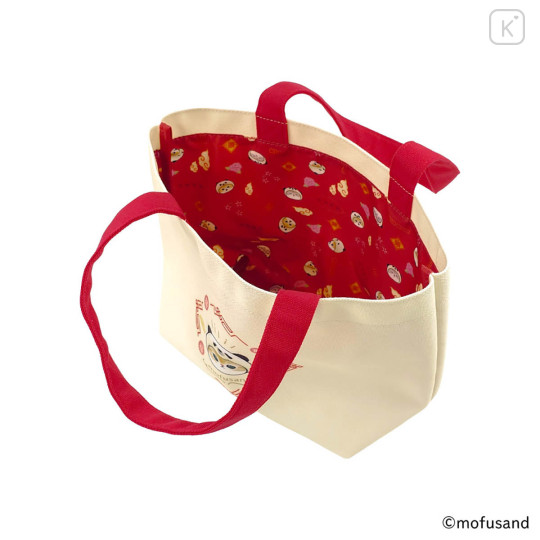 Japan Mofusand Tote Bag - Panda Cat Nyan Red - 5