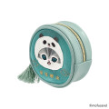 Japan Mofusand Round Mesh Pouch - Panda Cat Nyan Blue - 4