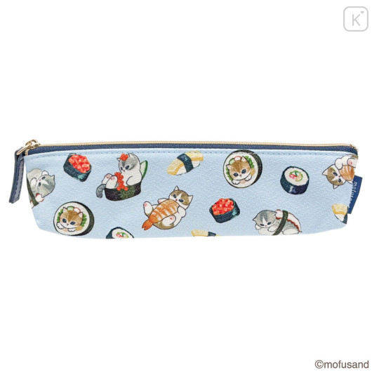 Japan Mofusand Slim Crepe Pen Pouch - Sushi - 1