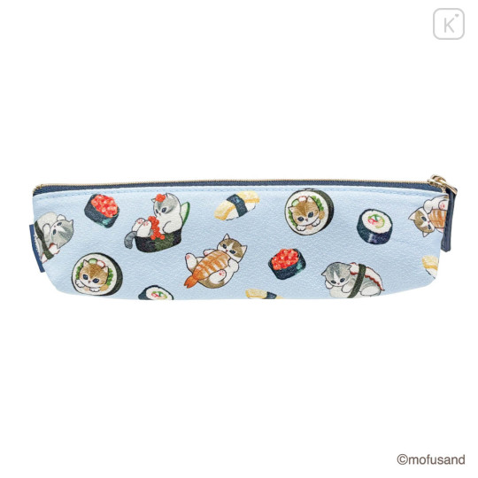 Japan Mofusand Slim Crepe Pen Pouch - Sushi - 3