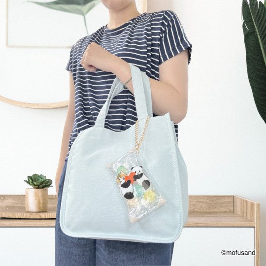 Japan Mofusand Clear Multi Case with Chain S - Shark Cat Nyan - 3