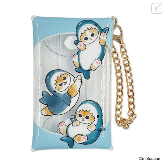 Japan Mofusand Clear Multi Case with Chain S - Shark Cat Nyan - 6