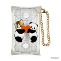 Japan Mofusand Clear Multi Case with Chain S - Panda Cat Meow Nyan - 1
