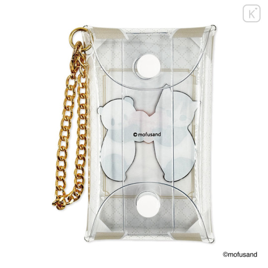 Japan Mofusand Clear Multi Case with Chain S - Panda Cat Meow Nyan - 6