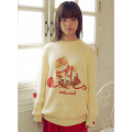 Japan Mofusand Crew Neck Sweater (L) - Cat Yarn Ball Beige - 2