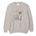 Japan Mofusand Crew Neck Sweater (L) - Cat Yarn Ball Grey - 1