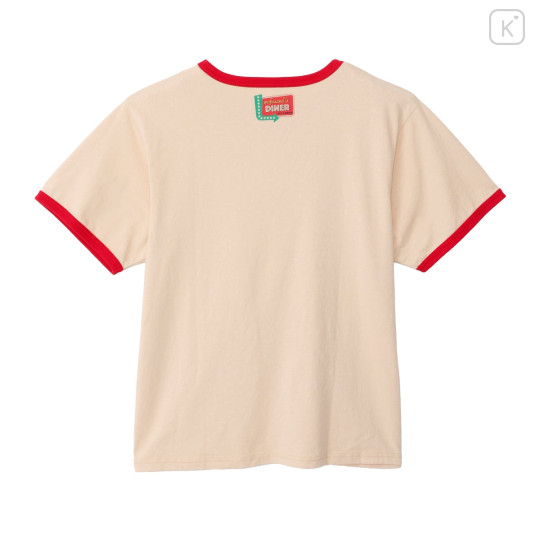 Japan Mofusand T-shirt (XL) - Mofusand Diner Nyanburgers Cheese Burger Cat - 5