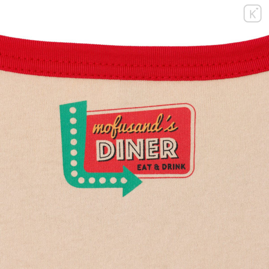 Japan Mofusand T-shirt (XL) - Mofusand Diner Nyanburgers Cheese Burger Cat - 6