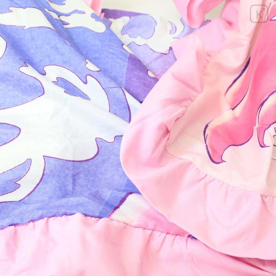 Japan Disney Ruffle Duvet Cover & Pillowcase Set - Ariel & Prince Magic Begin - 2