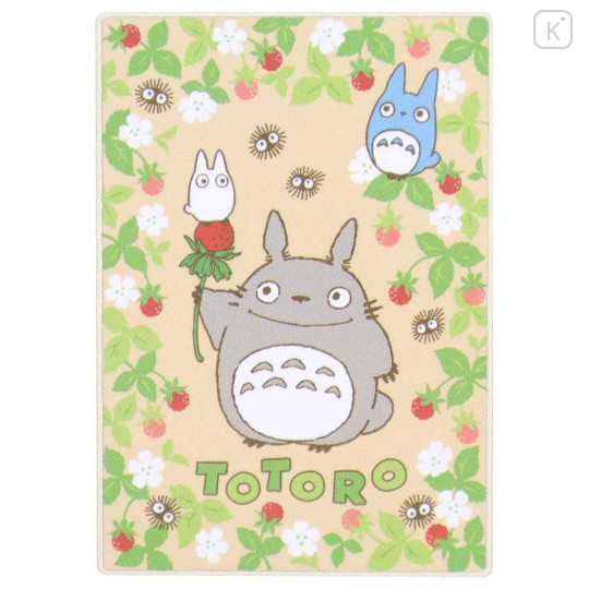 Japan Ghibli Fluffy Boa Bed Blanket - My Neighbor Totoro : Strawberry - 1