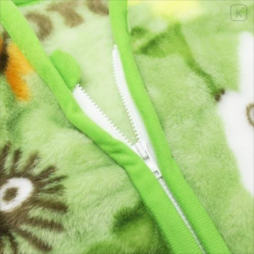 Japan Ghibli Kids Wearable Blanket Fluffy Coral Fleece - My Neighbor Totoro : Green - 4