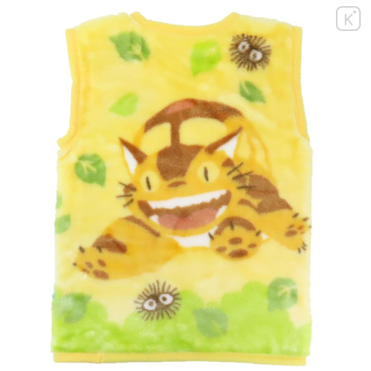 Japan Ghibli Kids Wearable Blanket Fluffy Coral Fleece - My Neighbor Totoro : Yellow - 2