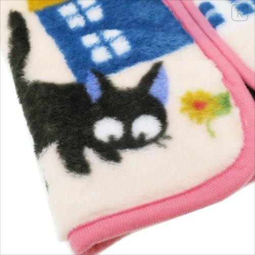 Japan Ghibli Kids Wearable Blanket Fluffy Coral Fleece - Kiki's Delivery Service : Jiji Pink - 4