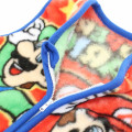 Japan Super Mario Kids Wearable Blanket Fluffy Coral Fleece - Super Mario Brothers Red Blue - 3