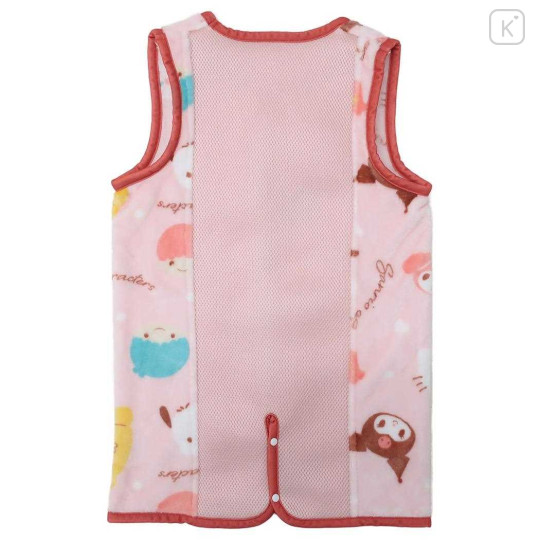 Japan Sanrio Toddler Fluffy Fleece Sleeveless Sleep Sack & Wearable Blanket - Characters Pink - 2