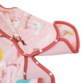 Japan Sanrio Toddler Fluffy Fleece Sleeveless Sleep Sack & Wearable Blanket - Characters Pink - 4
