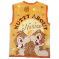 Japan Disney Kids Wearable Blanket Fluffy Coral Fleece - Chip & Dale : Orange - 2