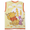 Japan Disney Kids Wearable Blanket Fluffy Coral Fleece - Piglet & Pooh : Long Expore - 2